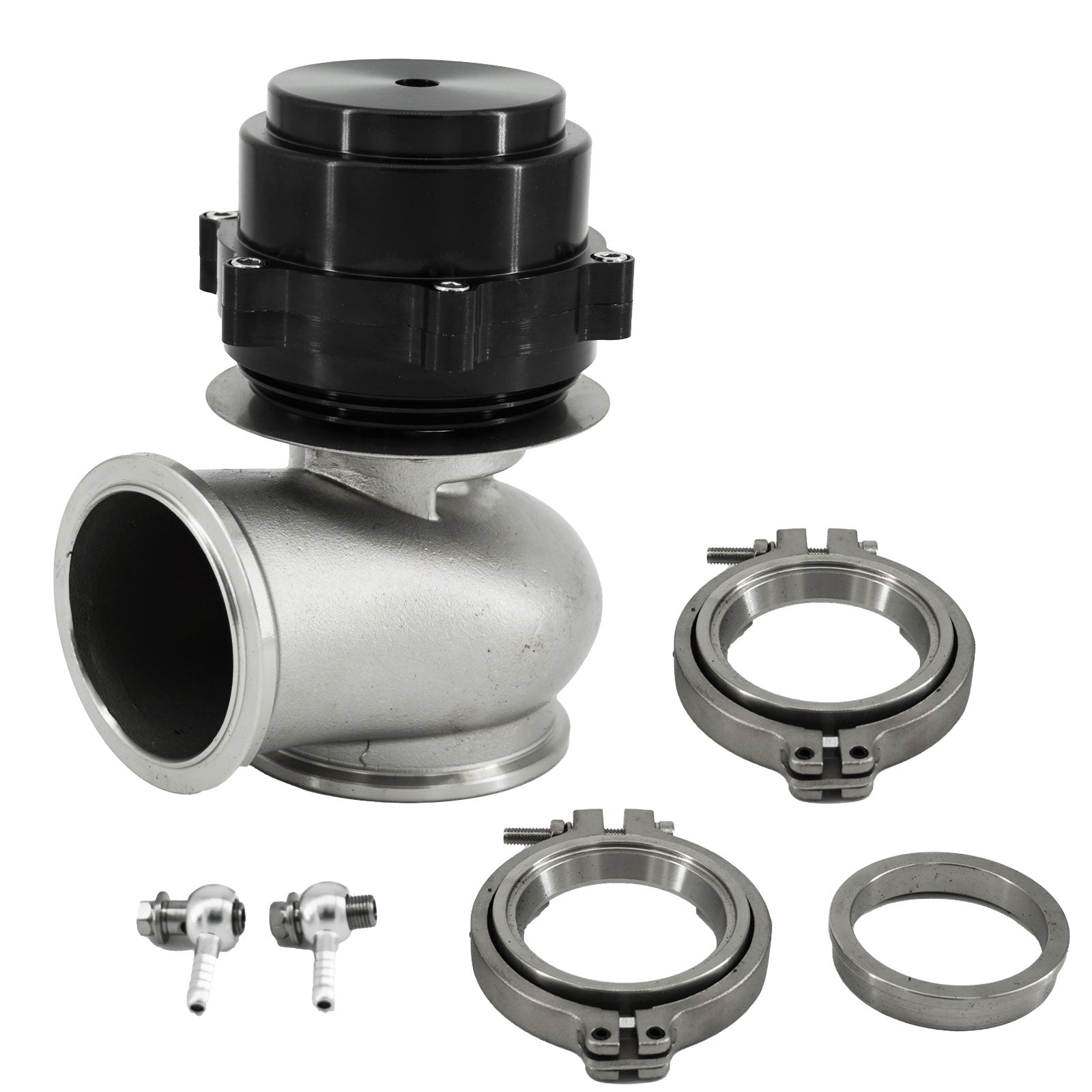 Universal 60MM Vband Flange Clamp Wastegate EWG Waste Gate 10 & 18 PSI Spring US