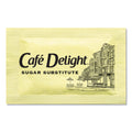 Café Delight Yellow Sweetener Packets, 0.08 g Packet, 2000 Packets/Box