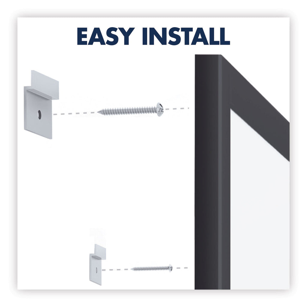 Quartet Classic Series Total Erase Dry Erase Board, 48 x 36, White Surface, Black Frame