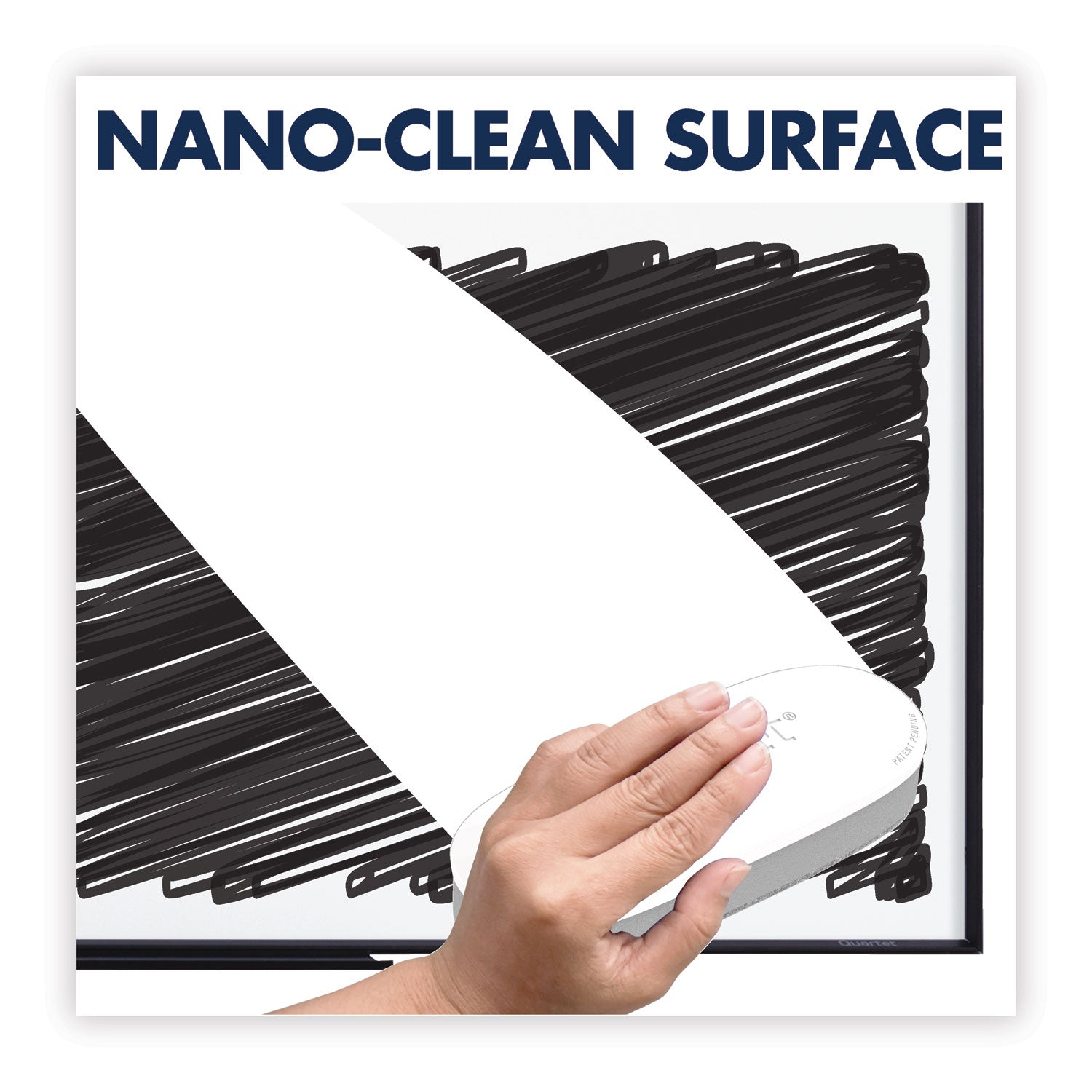 Quartet Classic Series Nano-Clean Dry Erase Board, 60 x 36, Silver Frame
