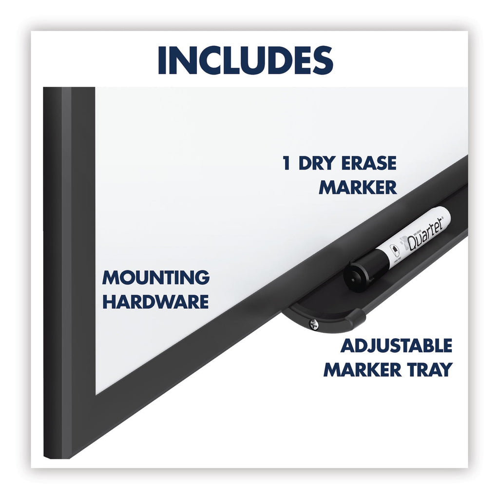 Quartet Classic Series Total Erase Dry Erase Board, 48 x 36, White Surface, Black Frame