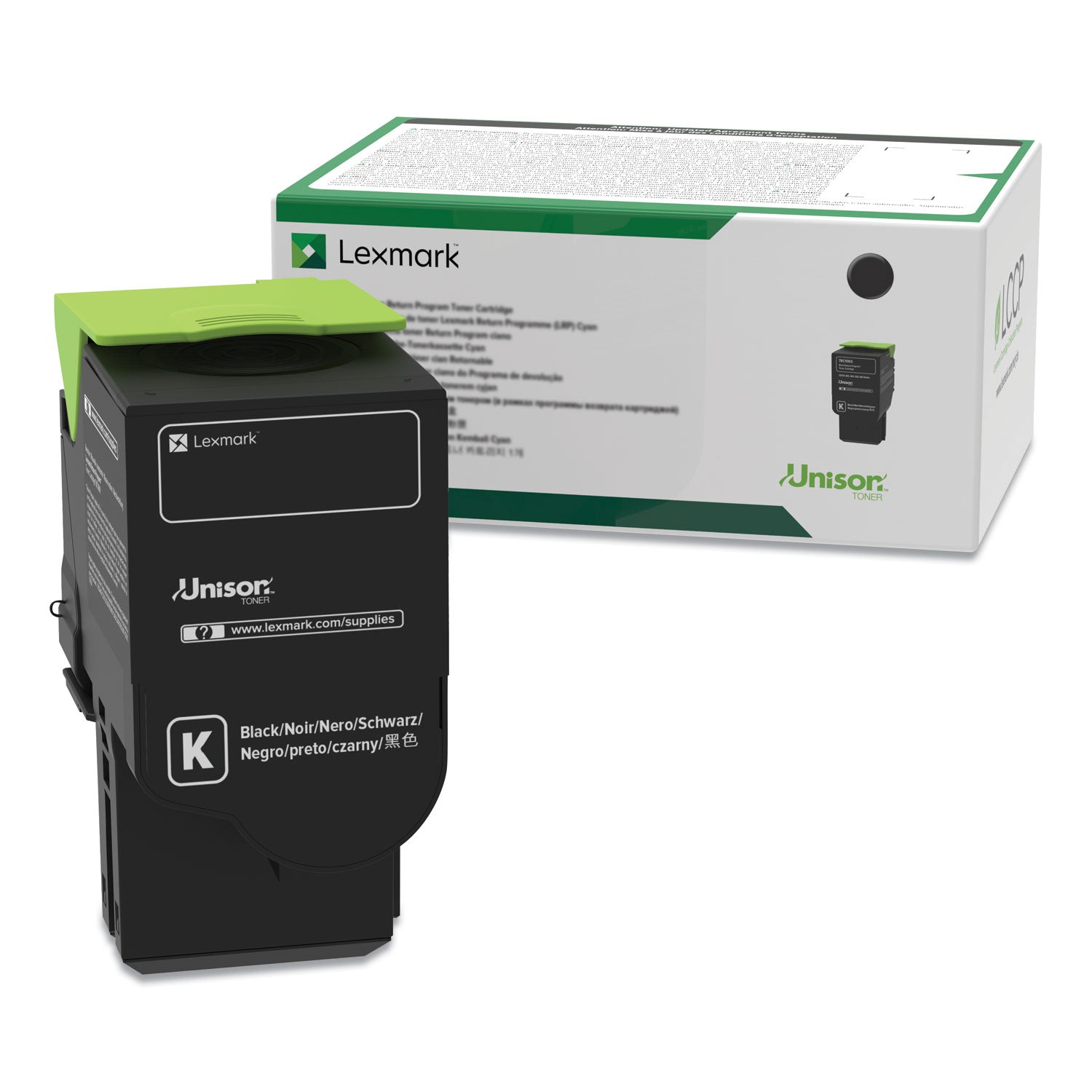Lexmark 70C0XKG Return Program Extra High-Yield Toner, 8,000 Page-Yield, Black, TAA Compliant