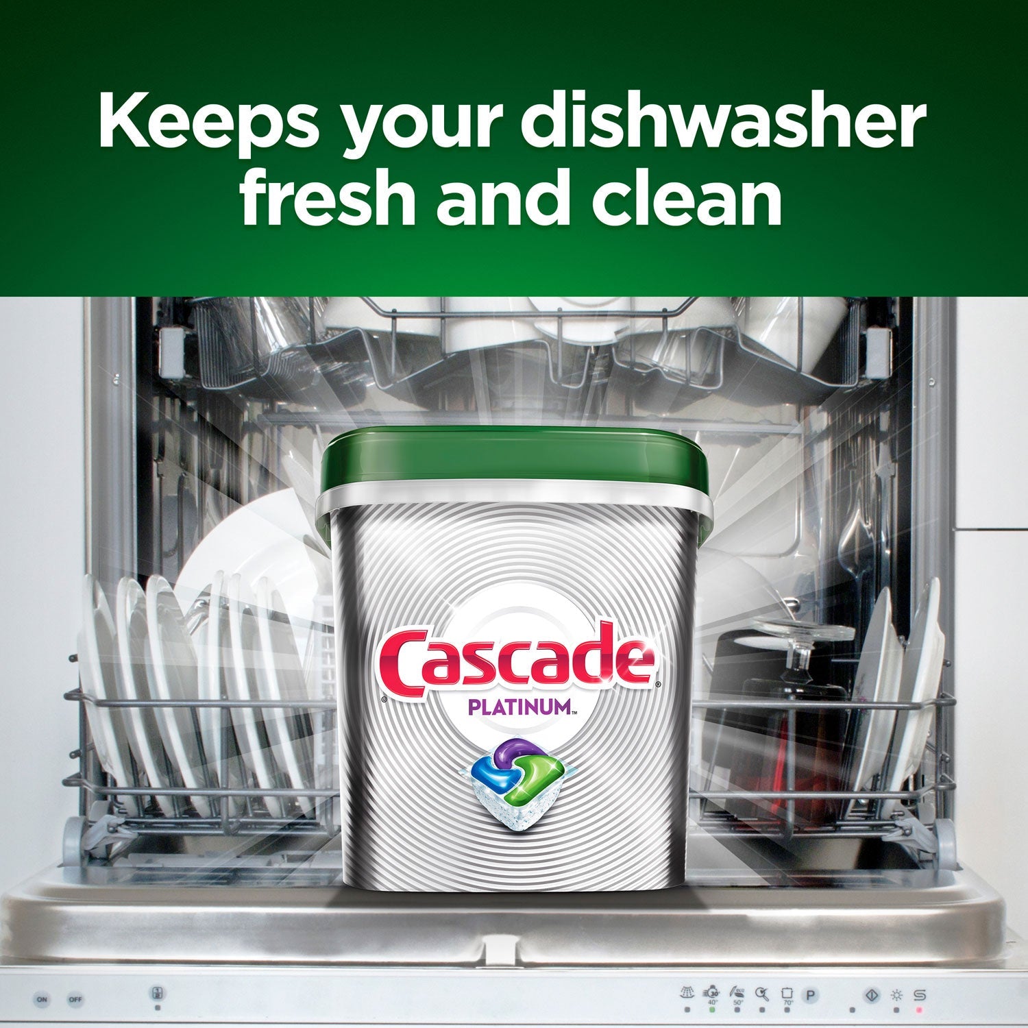 Cascade ActionPacs, Fresh Scent, 13.5 oz Bag, 21/Pack
