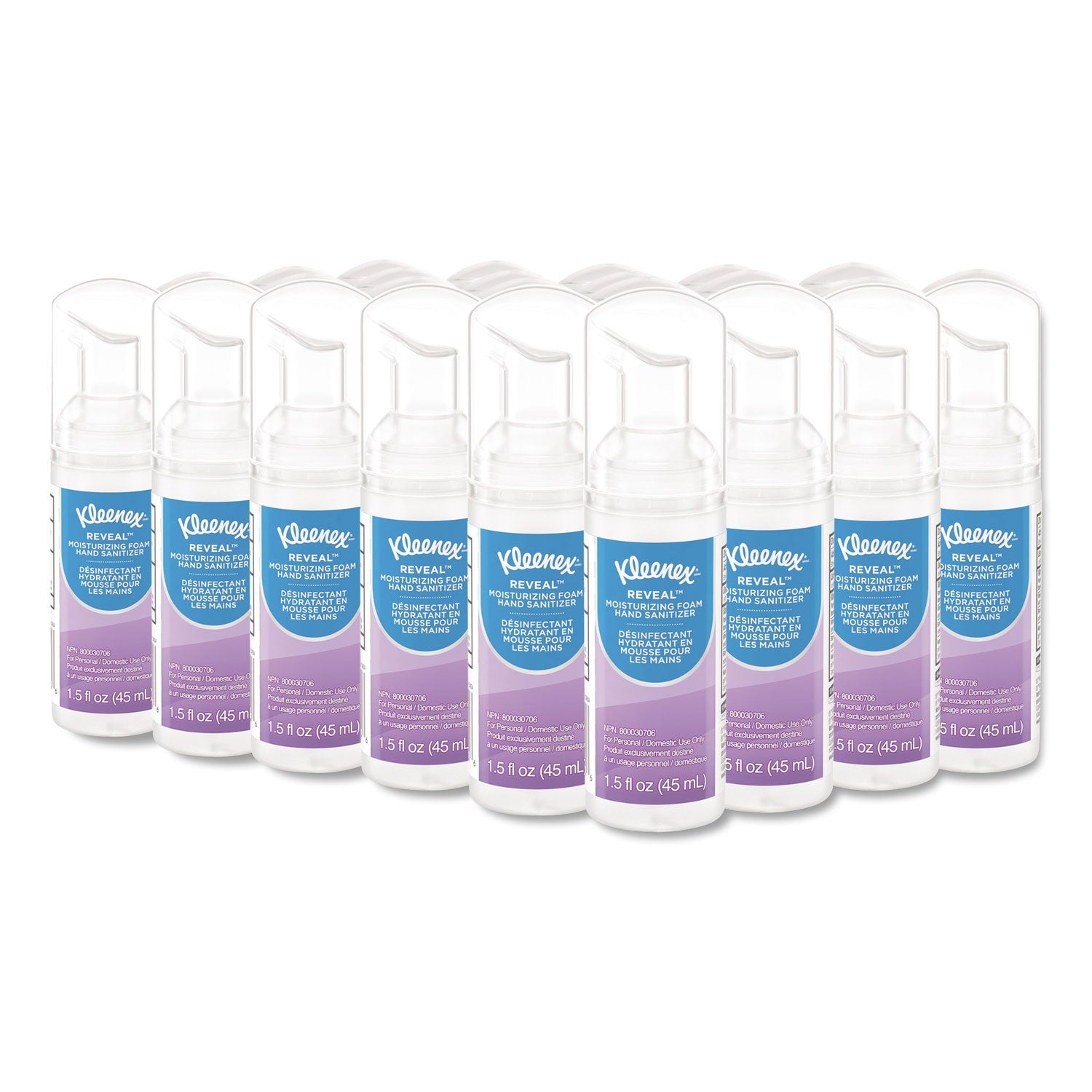 Kleenex Ultra Moisturizing Foam Hand Sanitizer, 1.5 oz Pump Bottle, Unscented