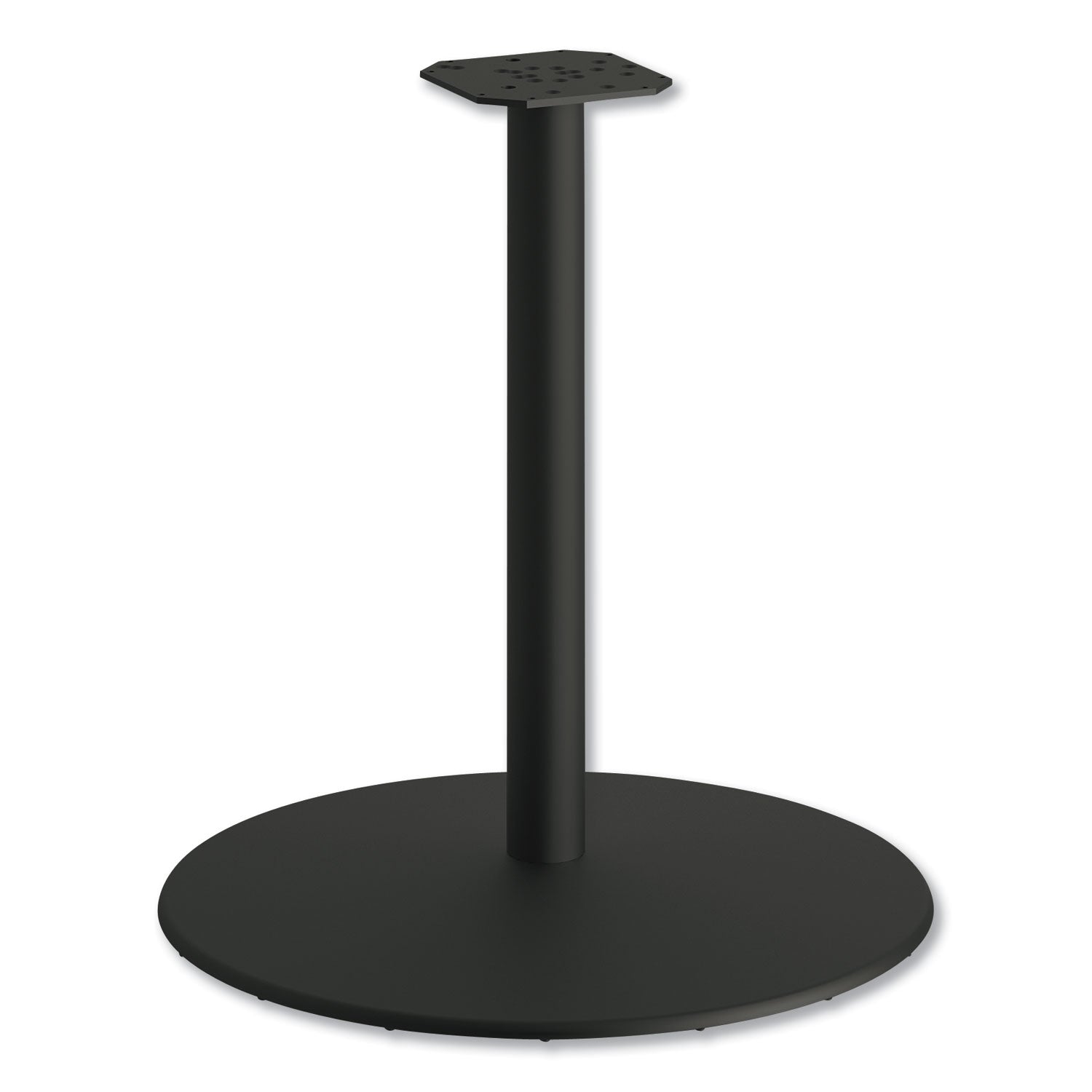 HON Between Round Disc Base for 30" Table Tops, 29" High, Black Mica
