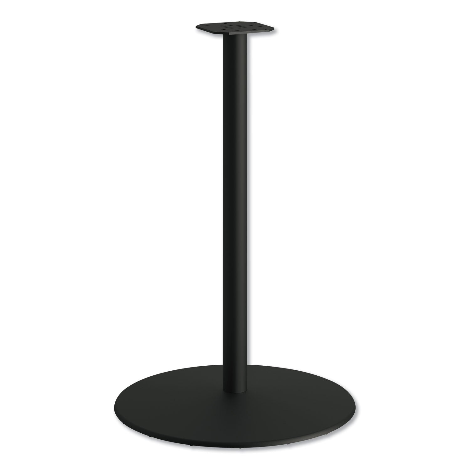 HON Between Round Disc Base for 42" Table Tops, 40.79" High, Black Mica