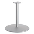 HON Between Round Disc Base for 30" Table Tops, 27.79" High, Textured Silver
