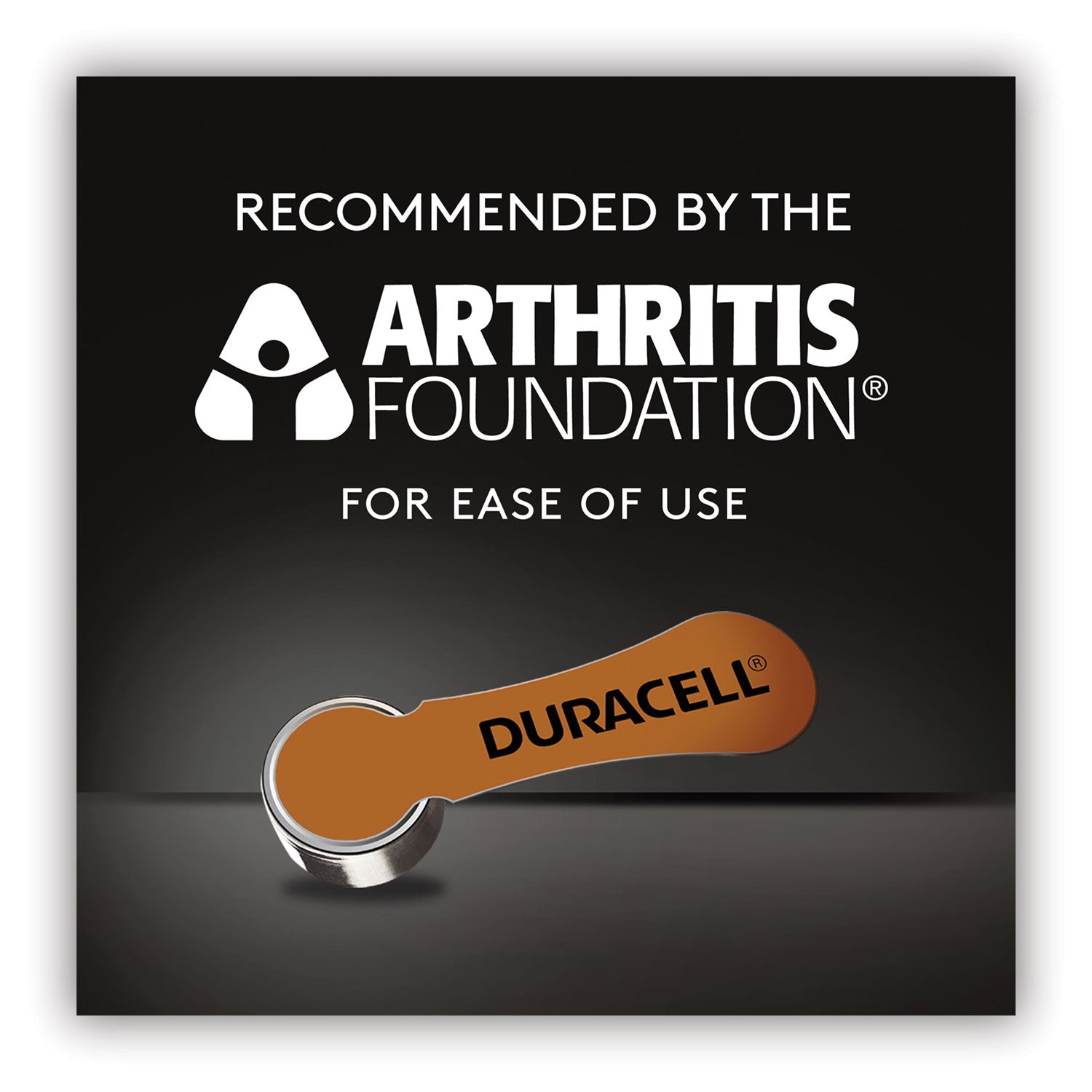 Duracell Hearing Aid Battery, #10, 8/Pack