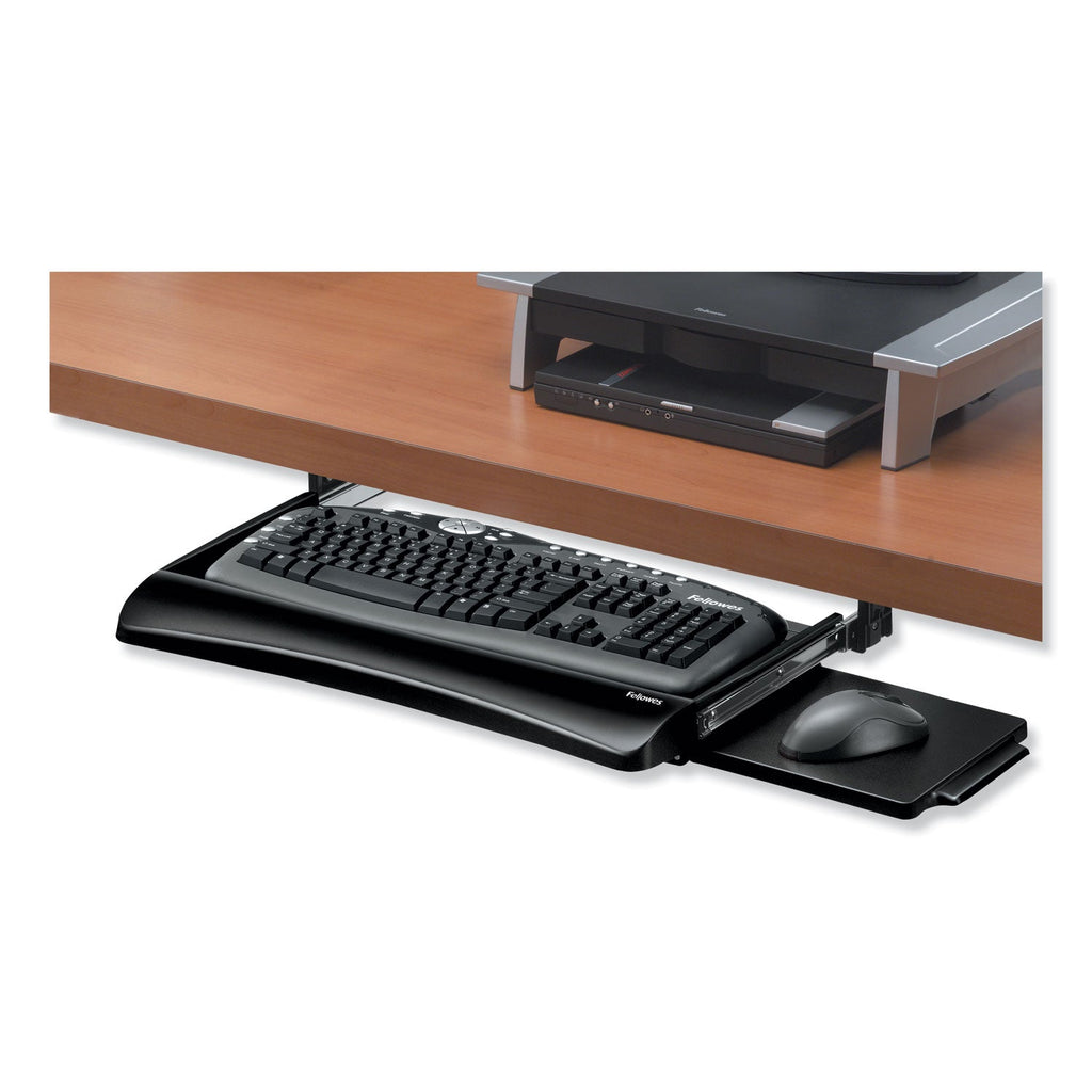 Fellowes Office Suites Underdesk Keyboard Drawer, 20.13w x 7.75d, Black