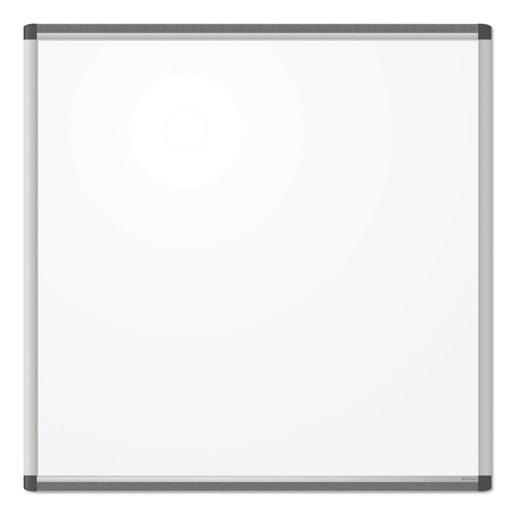U Brands PINIT Magnetic Dry Erase Board, 36 x 36, White