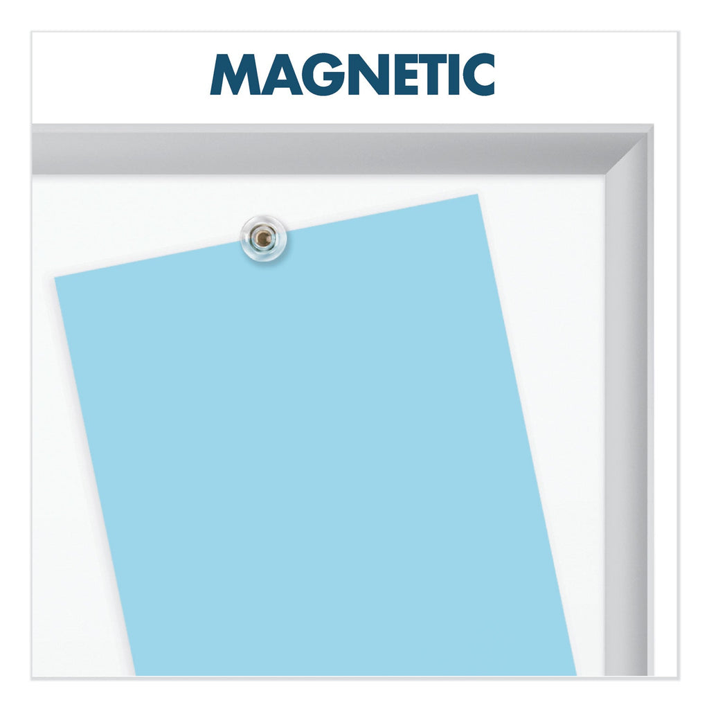 Quartet Classic Series Porcelain Magnetic Board, 36 x 24, White, Silver Aluminum Frame