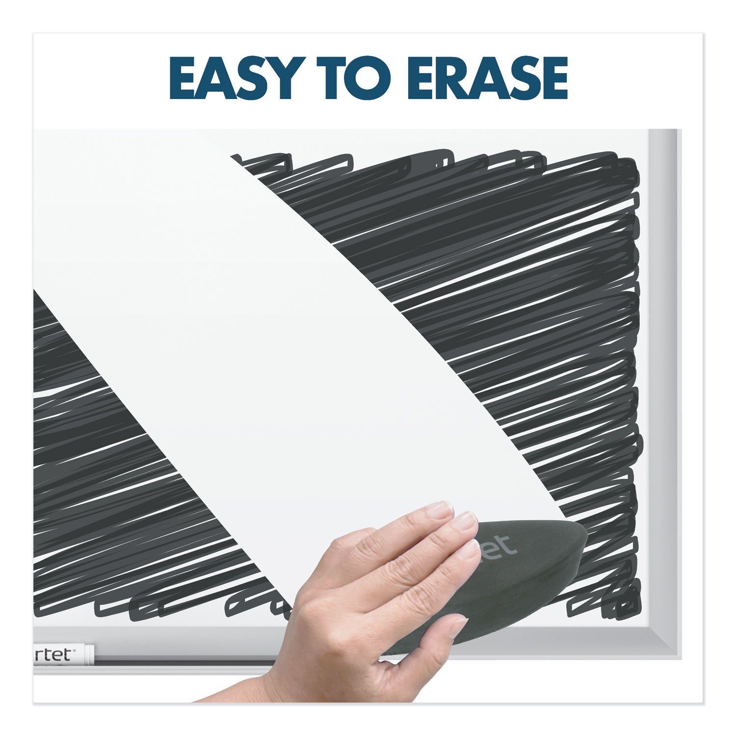 Quartet Classic Series Porcelain Magnetic Board, 36 x 24, White, Silver Aluminum Frame