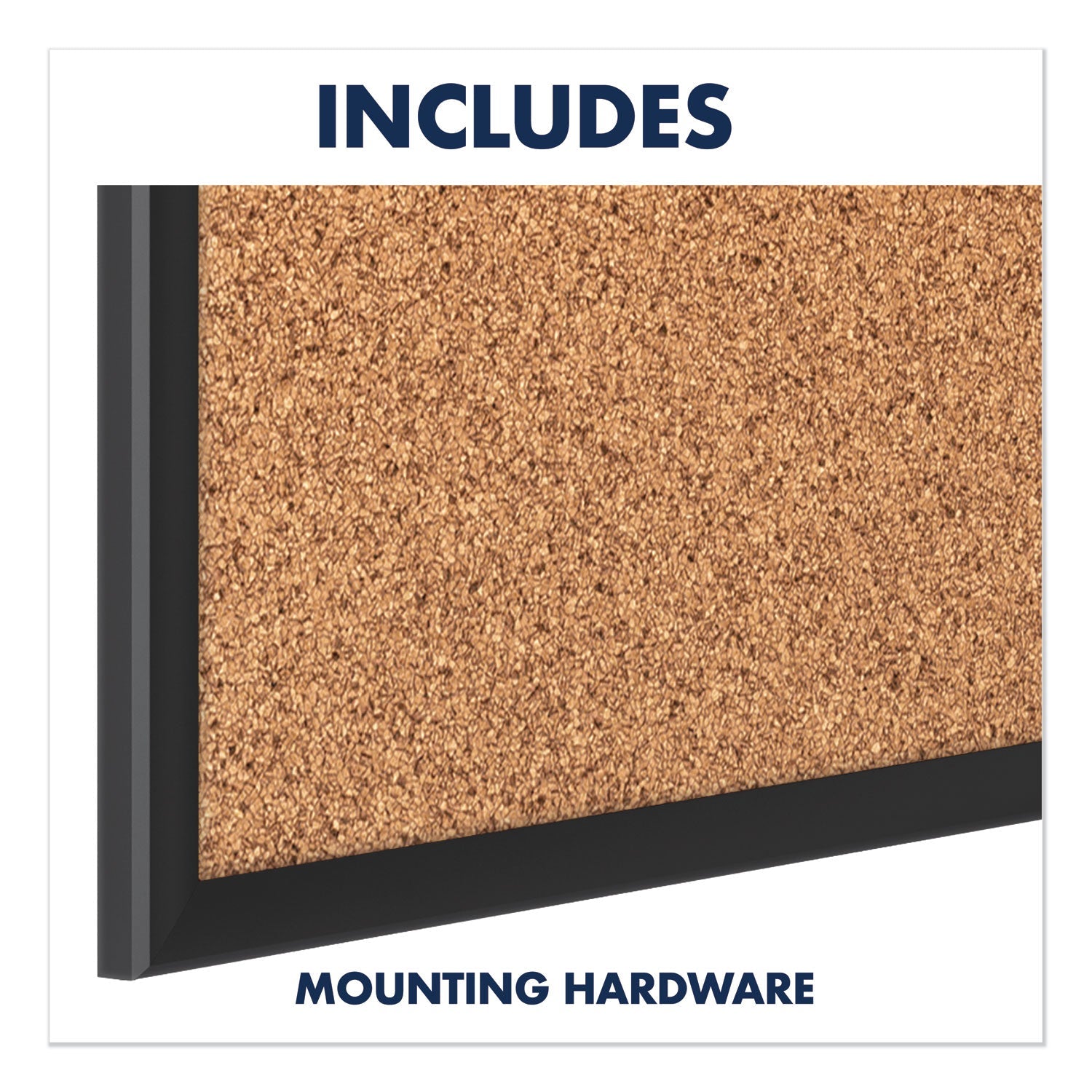 Quartet Classic Series Cork Bulletin Board, 48x36, Black Aluminum Frame
