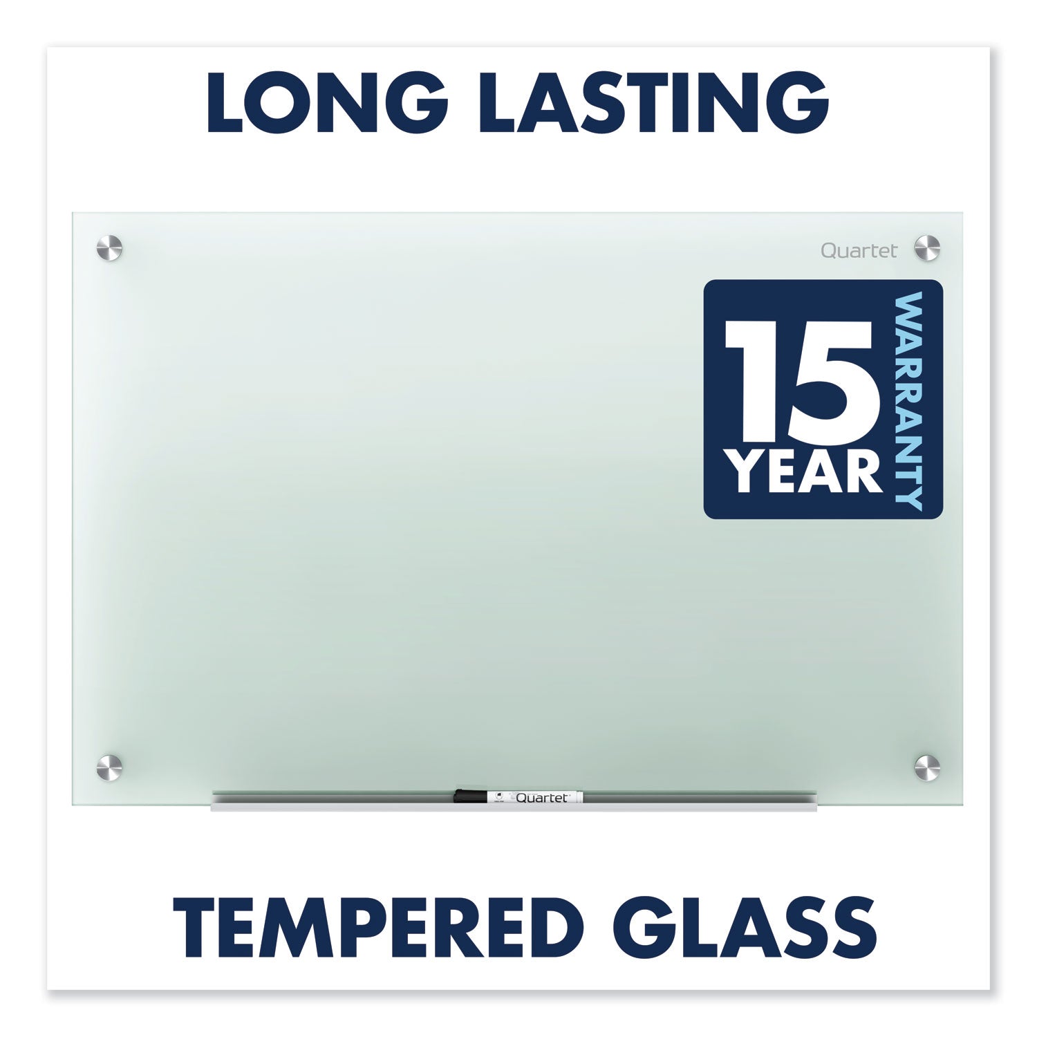 Quartet Infinity Glass Marker Board, Frosted, 48 x 36