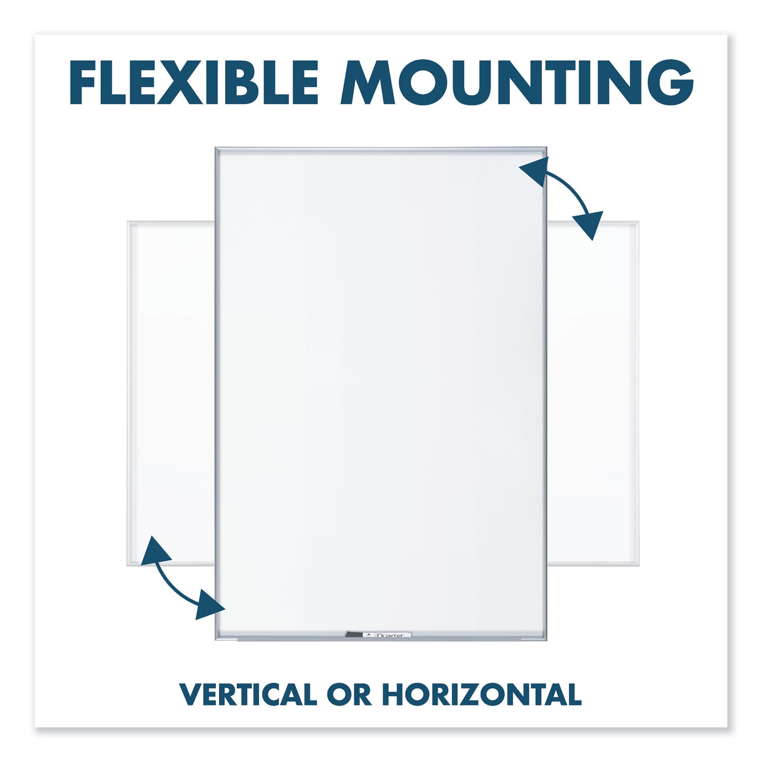 Quartet Fusion Nano-Clean Magnetic Whiteboard, 96 x 48, Silver Frame