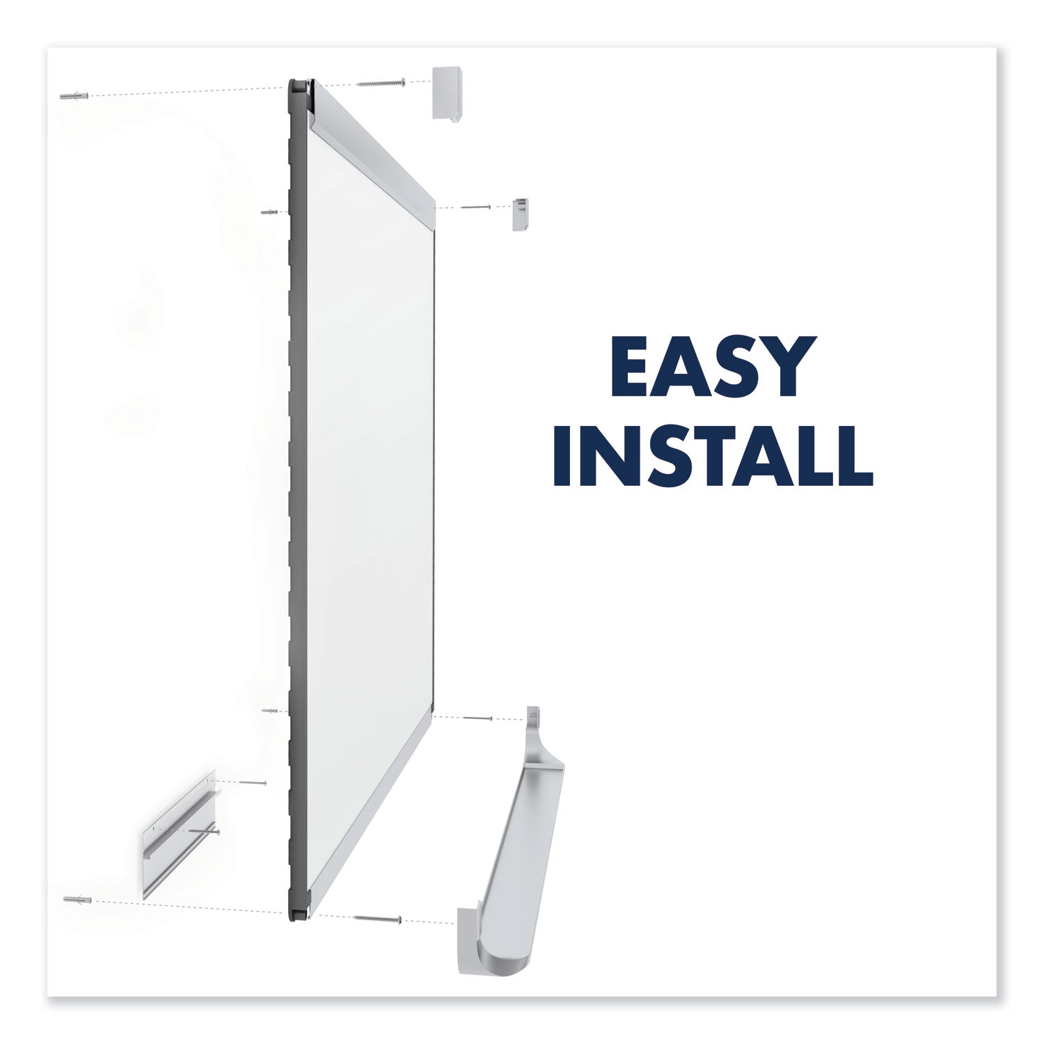 Quartet Prestige 2 DuraMax Magnetic Porcelain Whiteboard, 48 x 36, Mahogany Frame