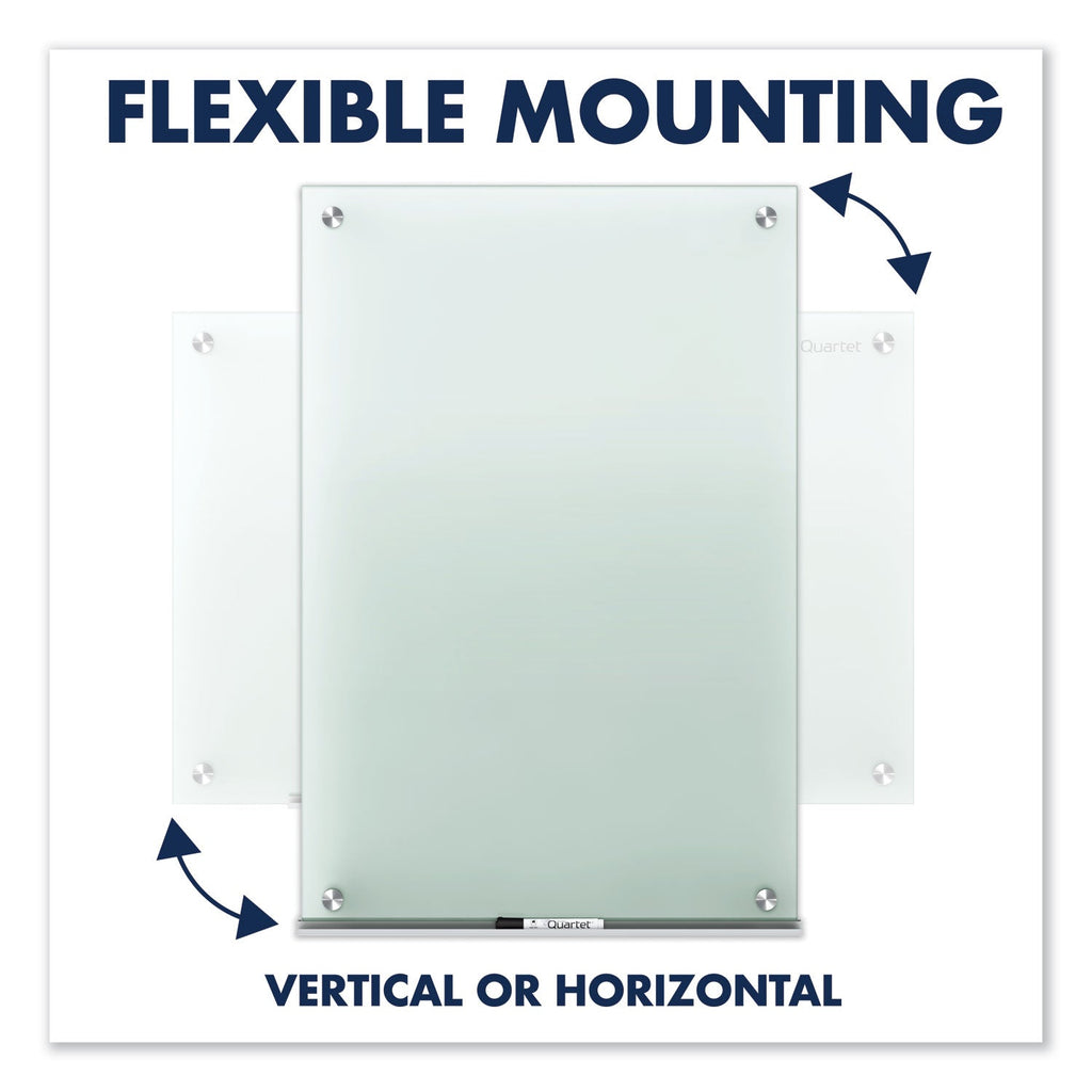 Quartet Infinity Glass Marker Board, Frosted, 72 x 48