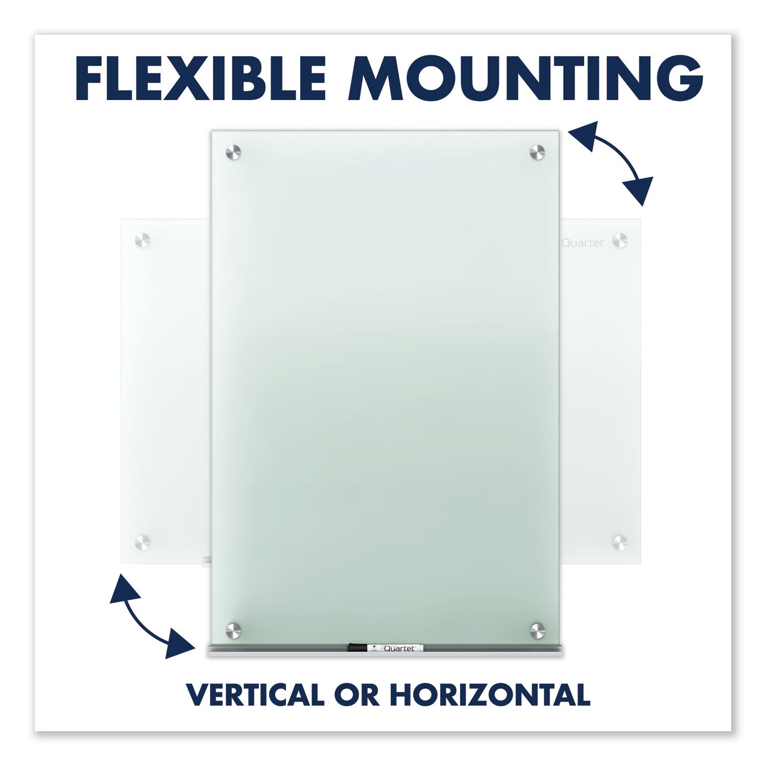 Quartet Infinity Glass Marker Board, Frosted, 72 x 48