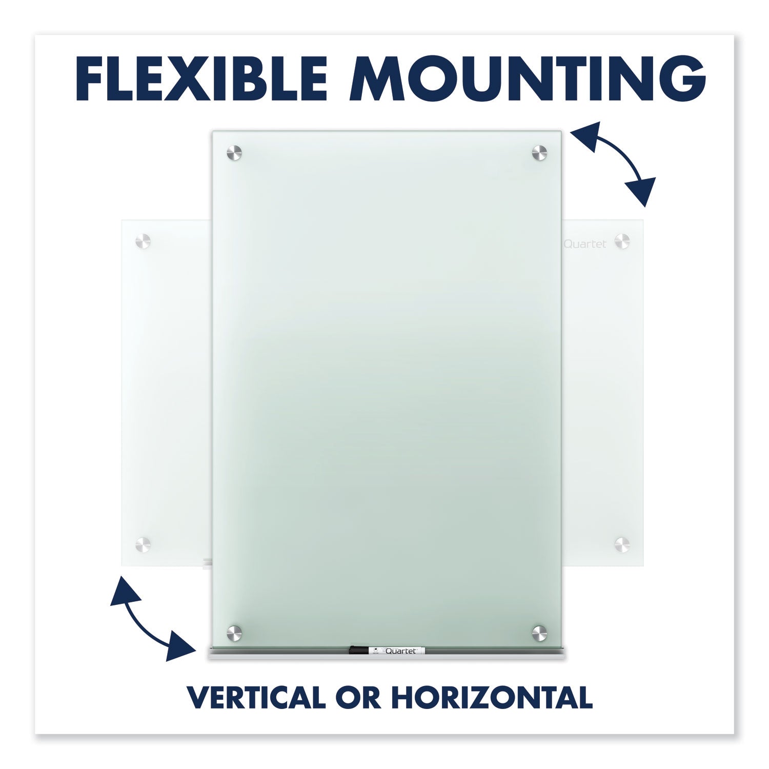 Quartet Infinity Glass Marker Board, Frosted, 48 x 36