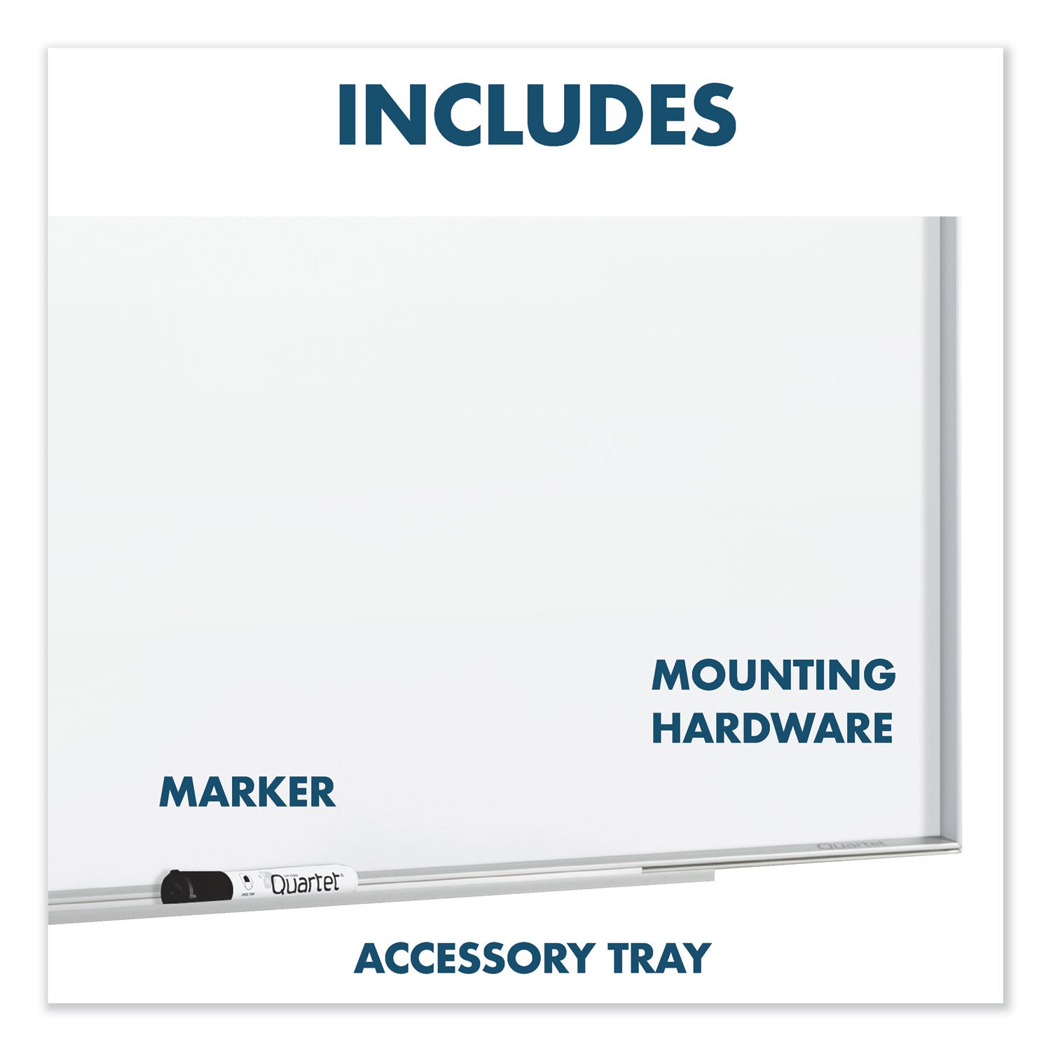 Quartet Fusion Nano-Clean Magnetic Whiteboard, 48 x 36, Silver Frame