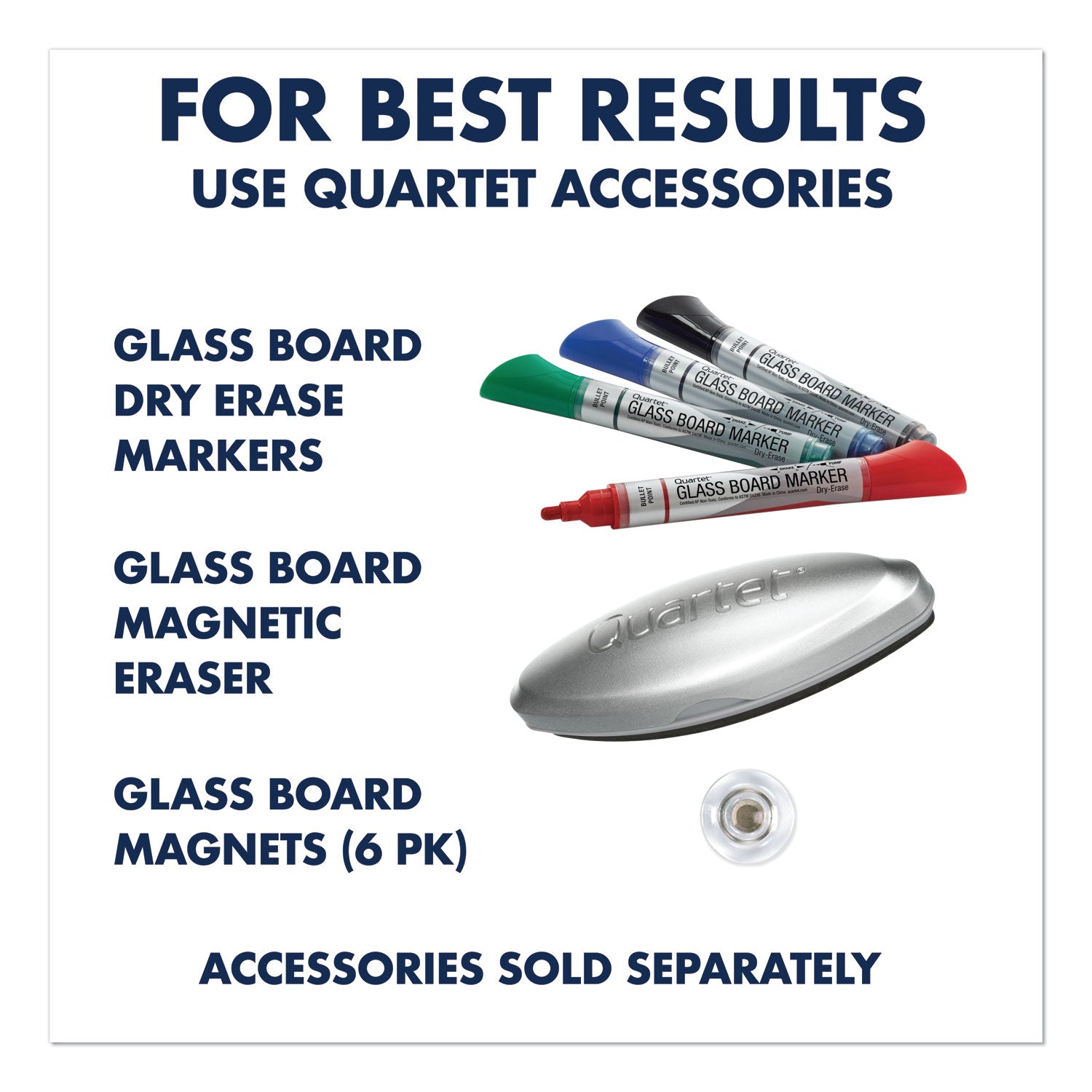 Quartet Infinity Magnetic Glass Calendar Board, 48 x 36