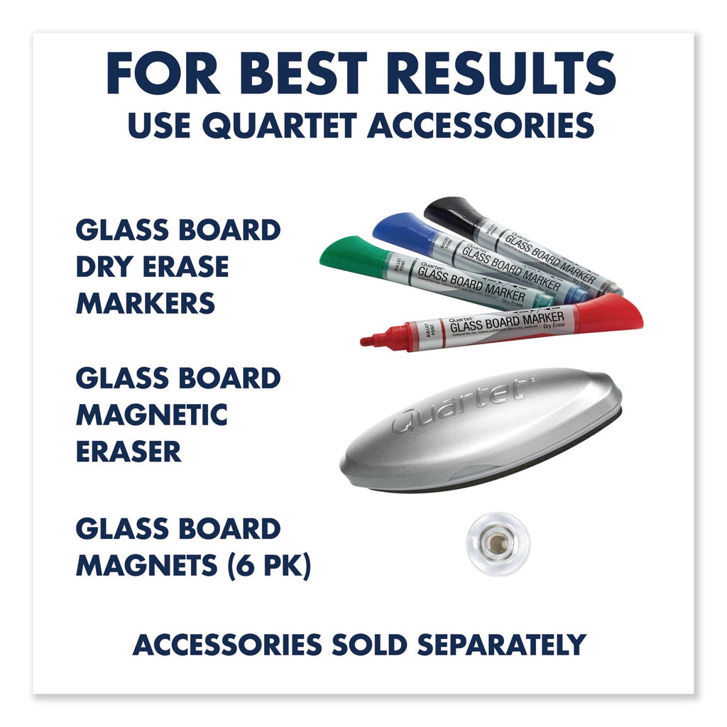 Quartet Infinity Magnetic Glass Calendar Board, 36 x 24