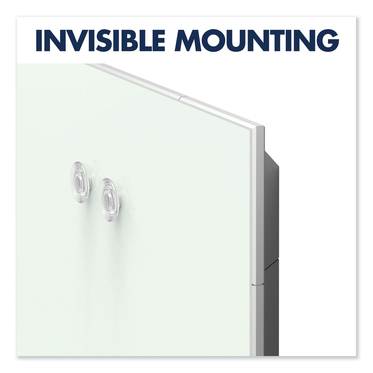 Quartet Element Framed Magnetic Glass Dry-Erase Boards, 74" x 42", Aluminum Frame