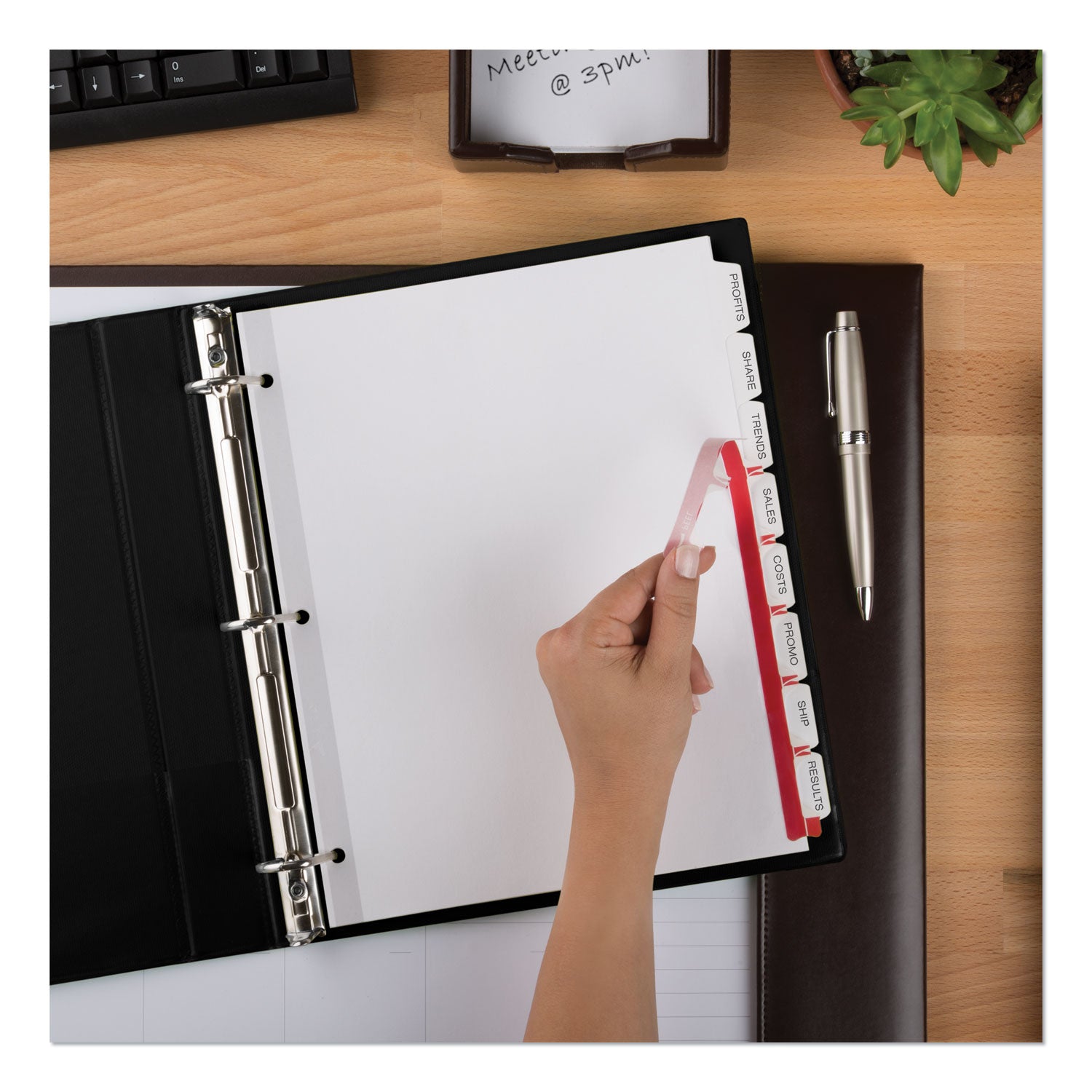 Avery Print and Apply Index Maker Clear Label Dividers, Big Tab, 8-Tab, 11 x 8.5, White, 5 Sets