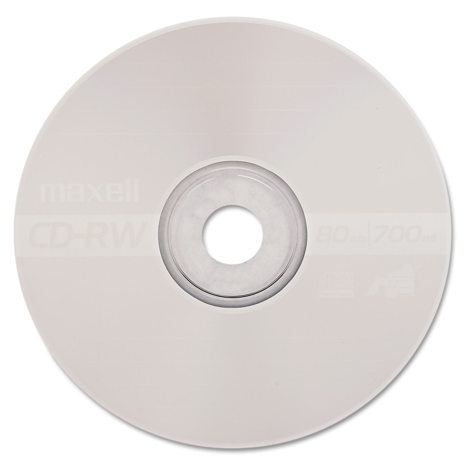 Maxell CD-RW Rewritable Disc, 700 MB/80 min, 4x, Jewel Case, Silver, 10/Pack