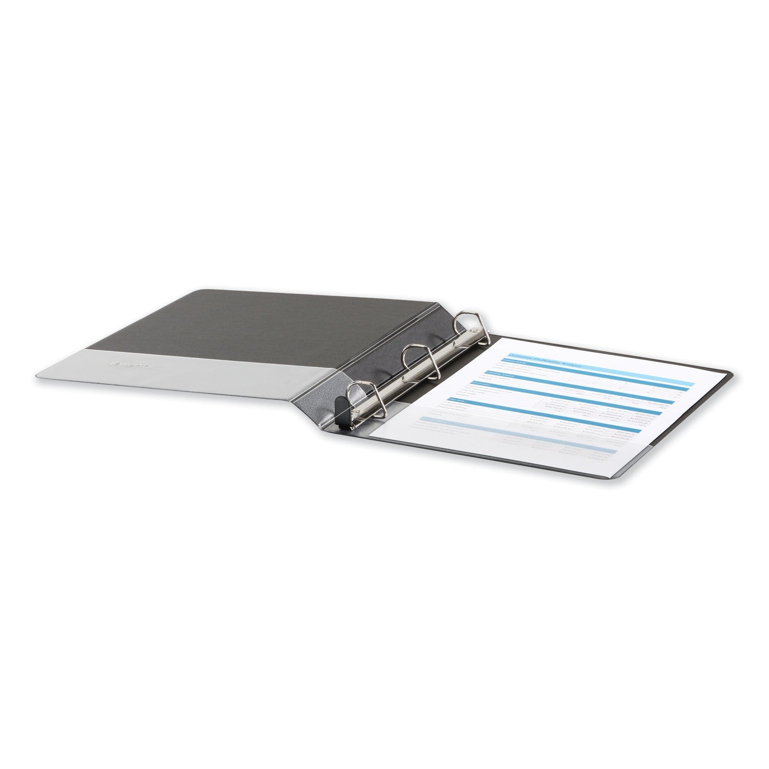 Universal Deluxe Easy-to-Open D-Ring View Binder, 3 Rings, 1" Capacity, 11 x 8.5, Black