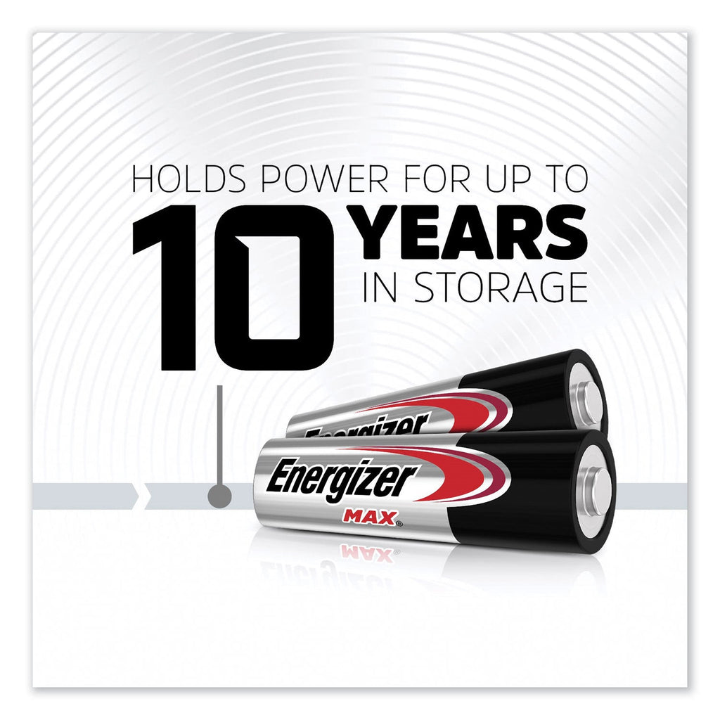 Energizer MAX Alkaline AA Batteries, 1.5 V, 12/Pack