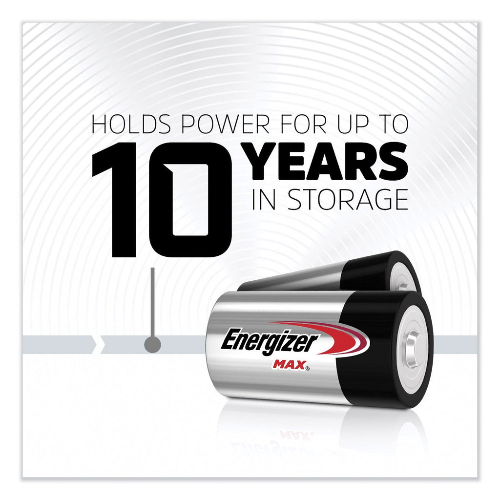 Energizer MAX Alkaline D Batteries, 1.5 V, 8/Pack