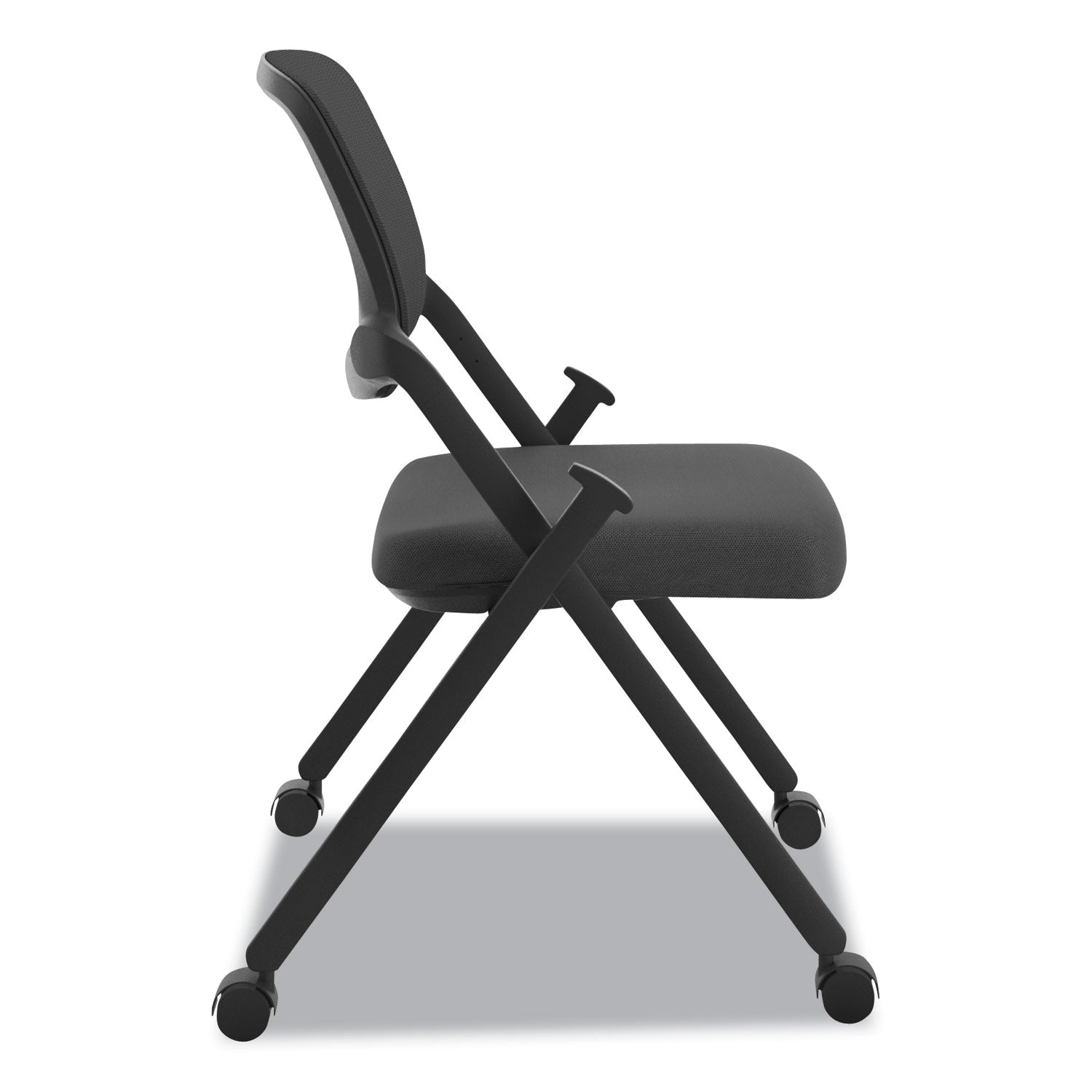 HON VL304 Mesh Back Nesting Chair, Supports Up to 250 lb, Black