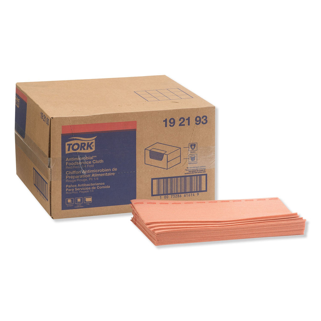 Tork Foodservice Cloth, 13 x 24, Red, 150/Carton