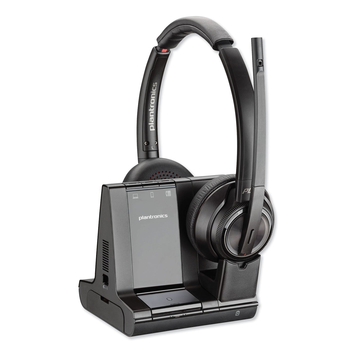 poly Savi W8220M Binaural Over-the-Head Headset