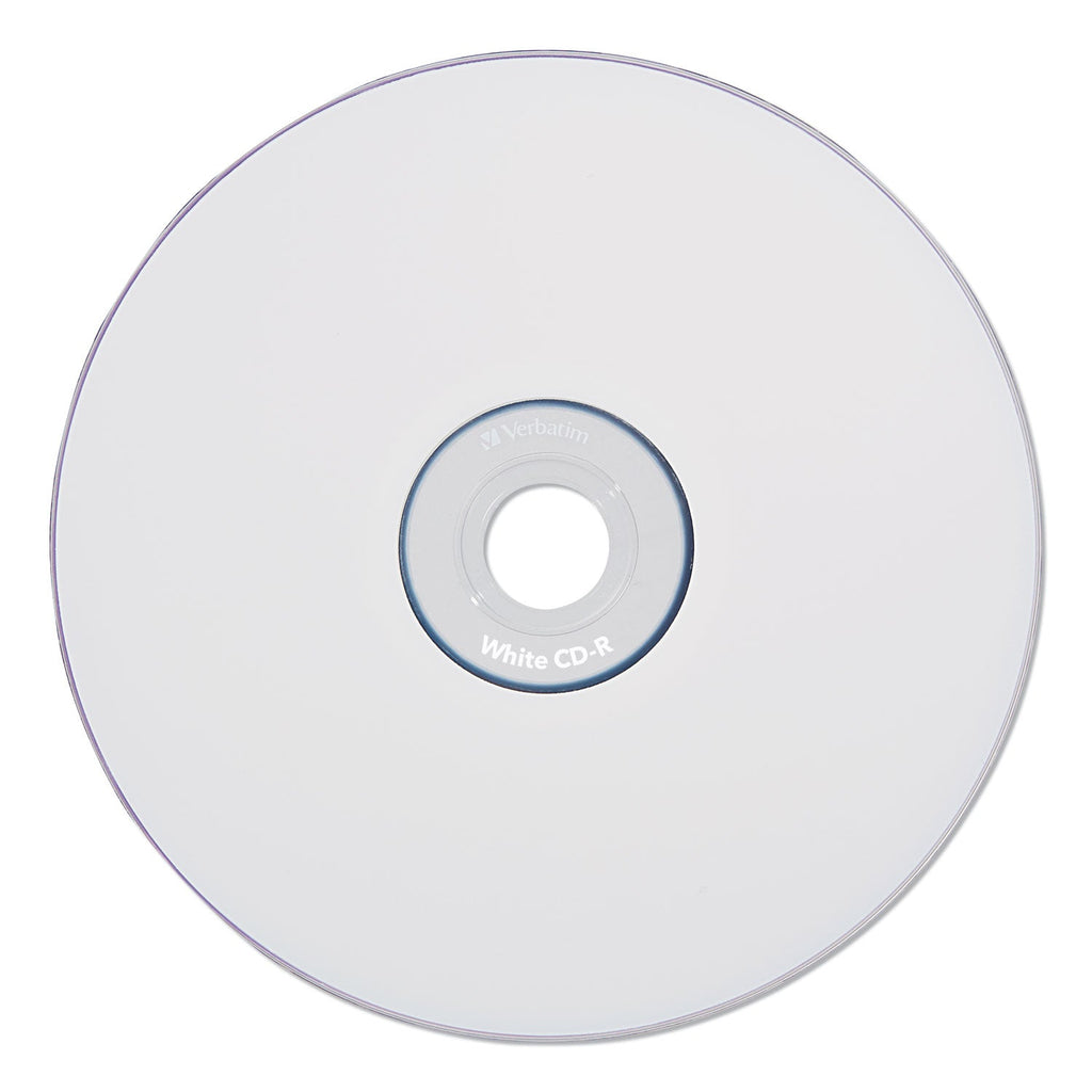 Verbatim CD-R Recordable Disc, 700 MB/80 min, 52x, Spindle, White, 100/Pack