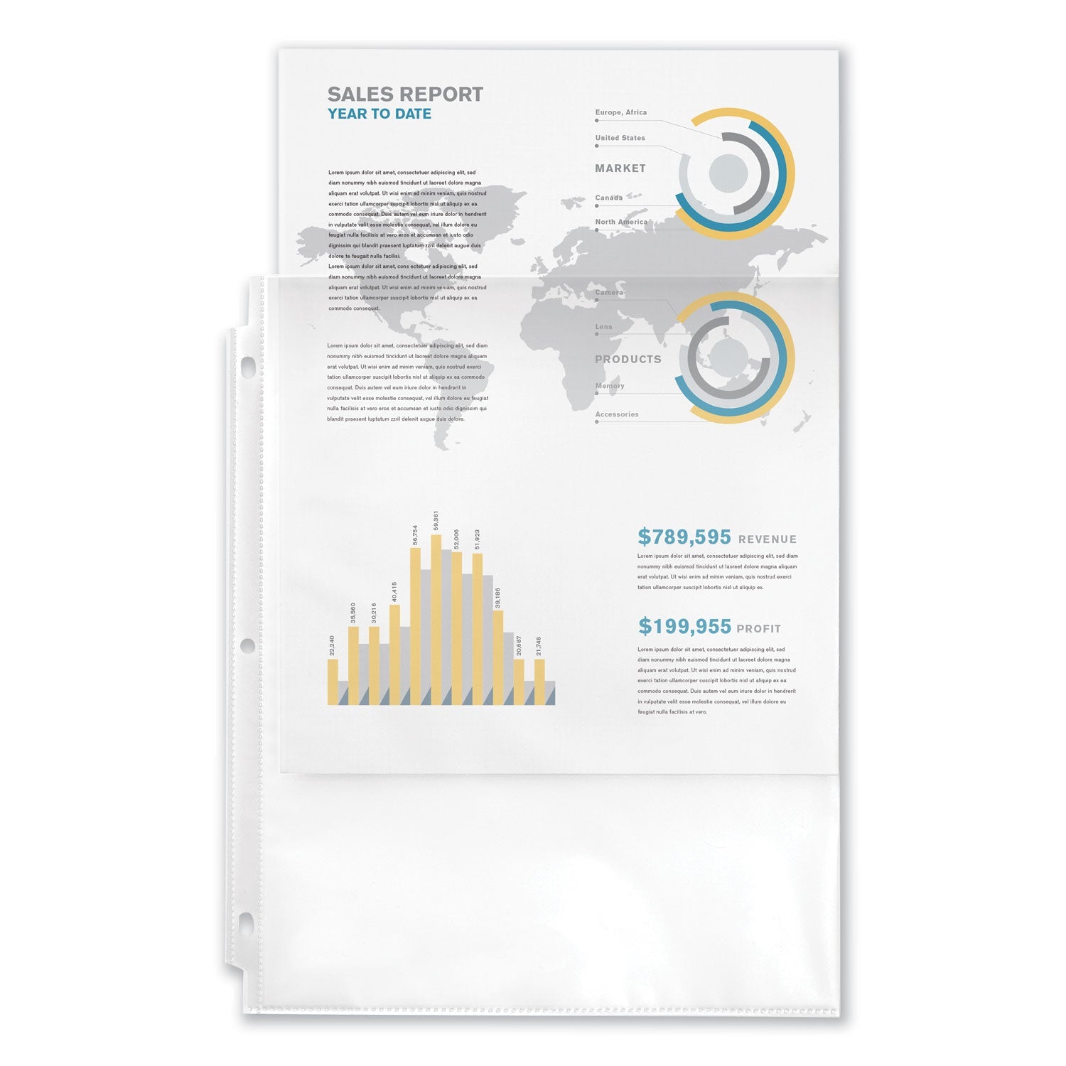 Avery Top-Load Recycled Polypropylene Sheet Protector, Semi-Clear, 100/Box