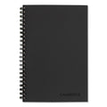 Cambridge Wirebound Guided QuickNotes Notebook, 1 Subject, List-Management Format, Dark Gray Cover, 8 x 5, 80 Sheets
