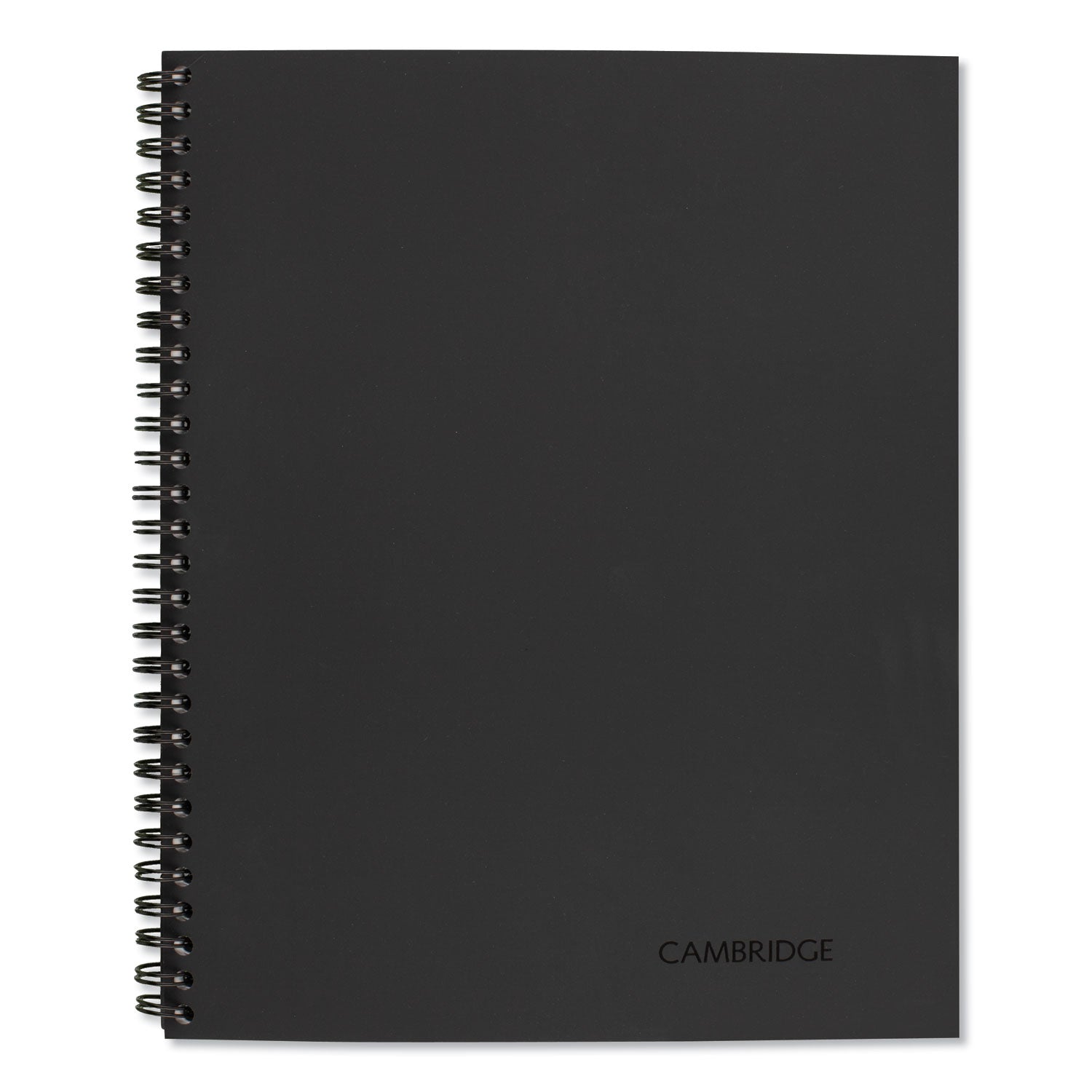 Cambridge Wirebound Guided QuickNotes Notebook, 1 Subject, List-Management Format, Dark Gray Cover, 11 x 8.5, 80 Sheets