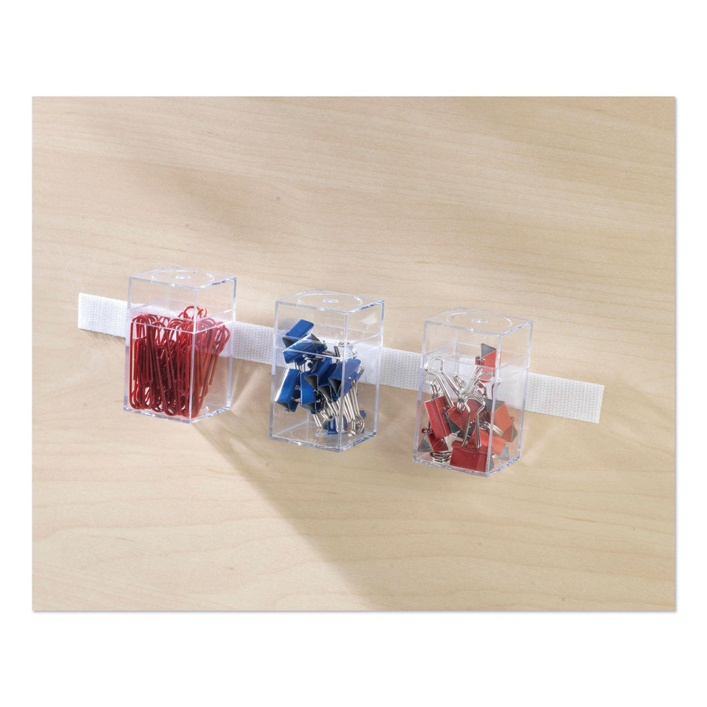 VELCRO Sticky-Back Fasteners with Dispenser, Removable Adhesive, 0.75" x 15 ft, White