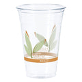 Dart Bare Eco-Forward RPET Cold Cups 20 oz, Leaf Design, Clear, 50/Pack, 12 Packs/Carton