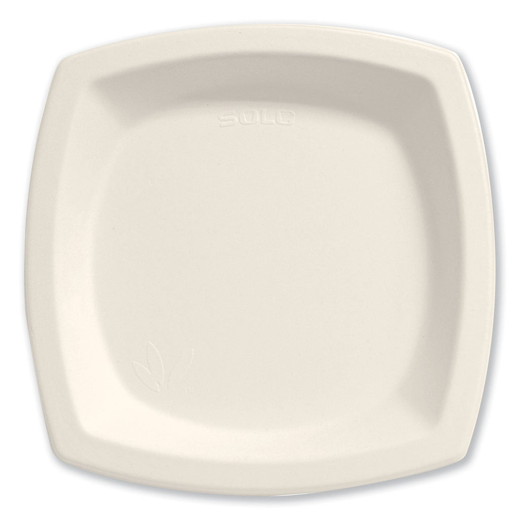 Dart Bare Eco-Forward Sugarcane Dinnerware, Plate, 6.7" dia, Ivory, 125/Pack, 8 Packs/Carton