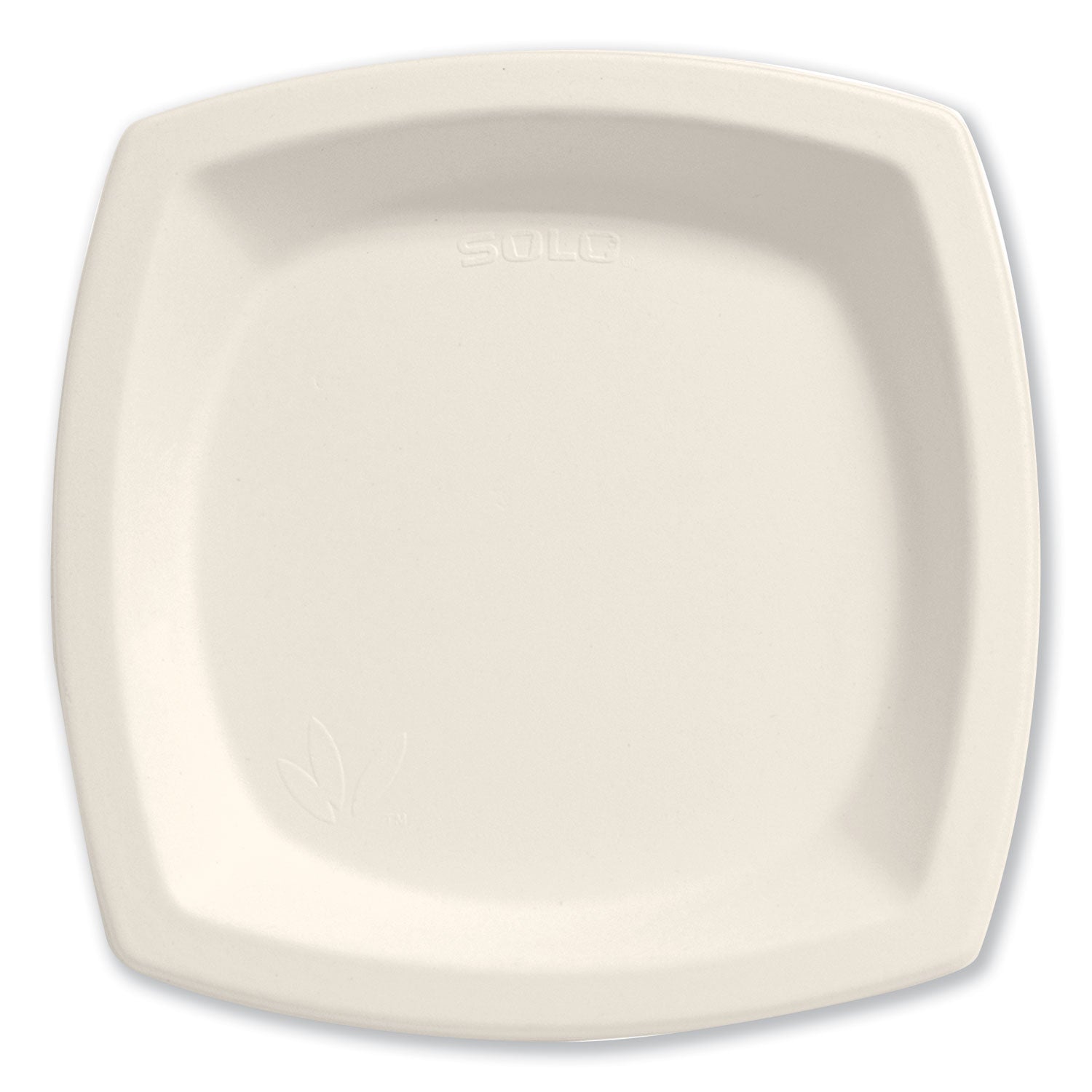 Dart Bare Eco-Forward Sugarcane Dinnerware, Plate, 6.7" dia, Ivory, 125/Pack, 8 Packs/Carton