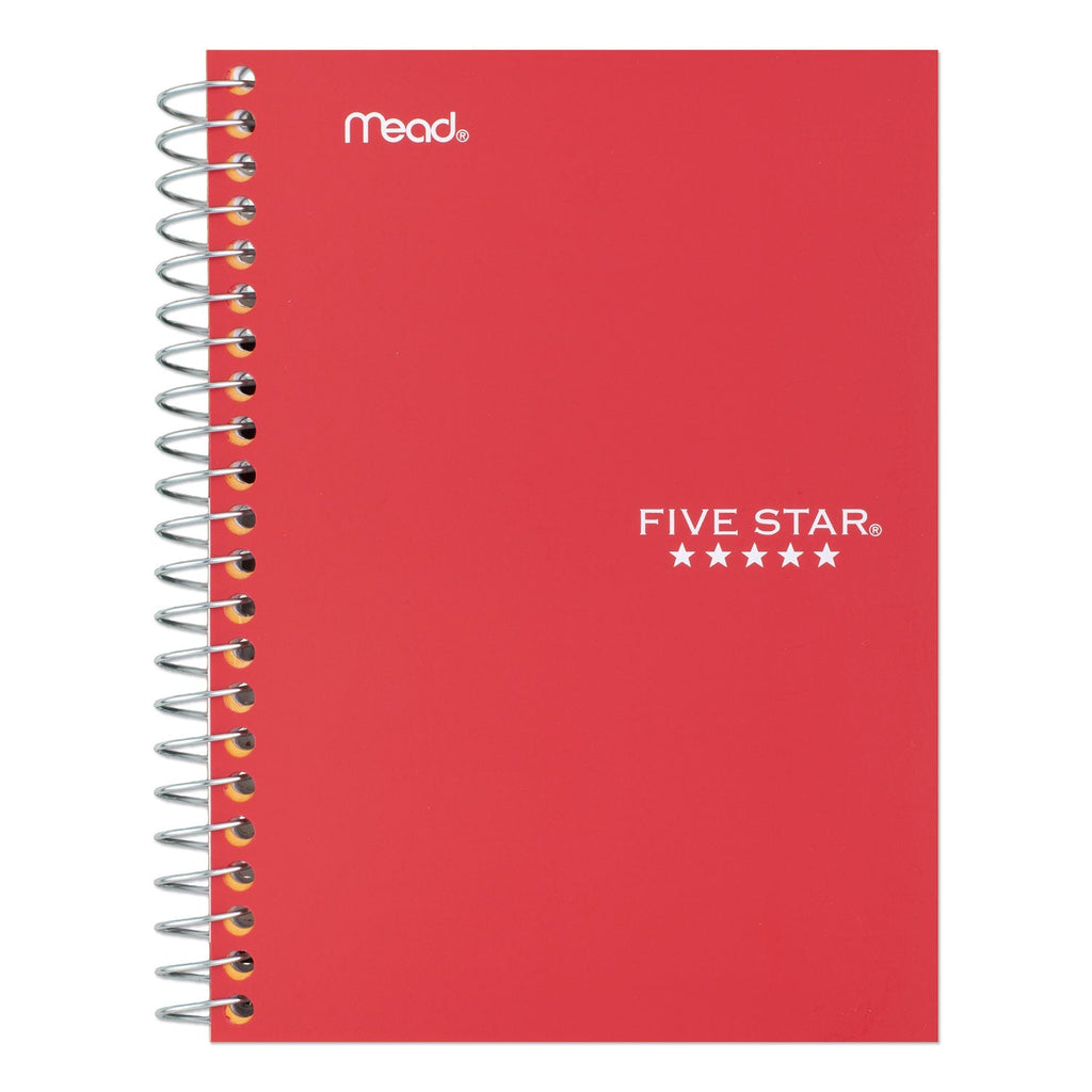 Five Star Wirebound Notebook, 2 Subject, Medium/College Rule, Randomly Assorted Covers, 9.5 x 6, 100 Sheets