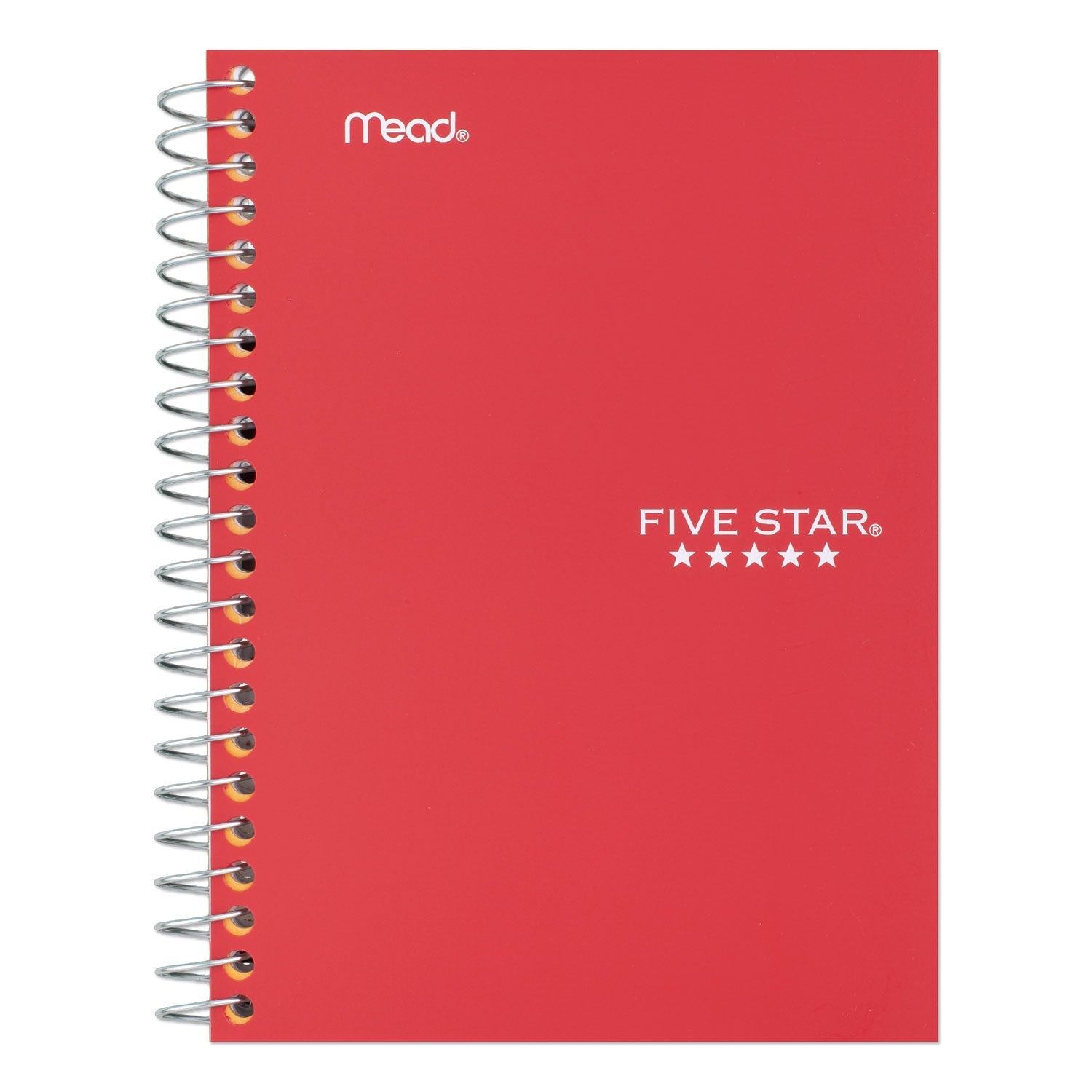 Five Star Wirebound Notebook, 2 Subject, Medium/College Rule, Randomly Assorted Covers, 9.5 x 6, 100 Sheets