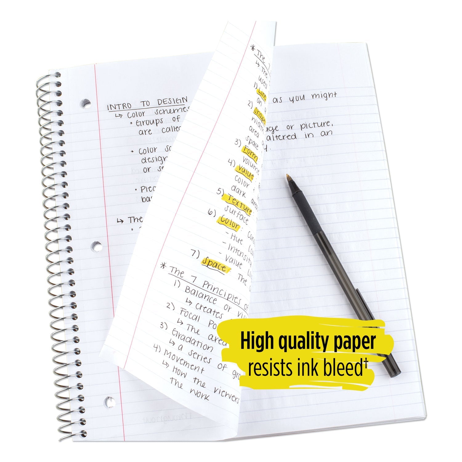 Five Star Wirebound Notebook, 3 Subject, Medium/College Rule, Randomly Assorted Covers, 11 x 8.5, 150 Sheets