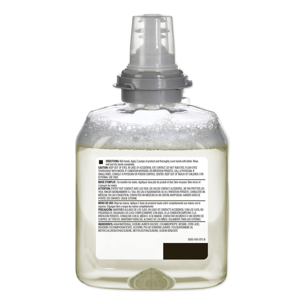 GOJO TFX Green Certified Foam Hand Cleaner Refill, Unscented, 1,200 mL, 2/Carton