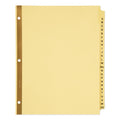 Avery Preprinted Laminated Tab Dividers with Gold Reinforced Binding Edge, 25-Tab, A to Z, 11 x 8.5, Buff, 1 Set
