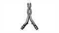 Corsa Performance 2015 Ford Mustang GT 5.0 3" Double X Pipe (Will Fit Factory Exhaust)