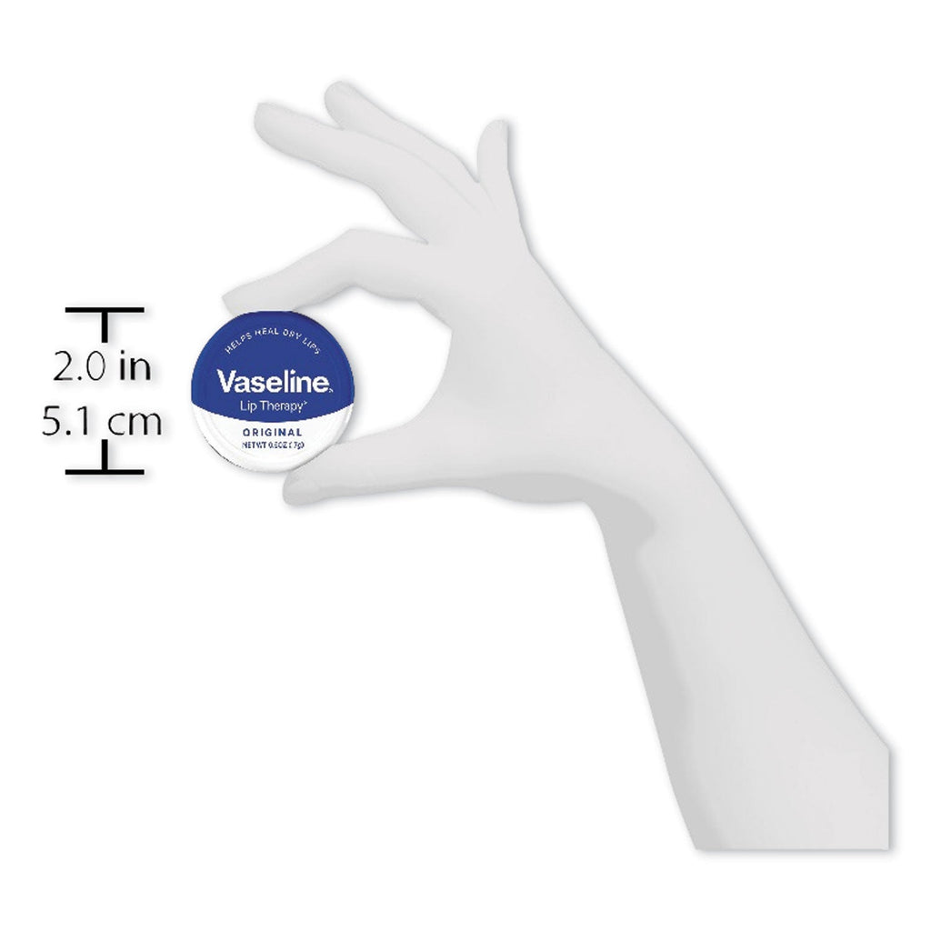 Vaseline Lip Therapy, Original, 0.6 oz, Mini Tin, 12/Carton